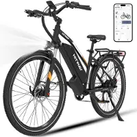 Hitway Elektrische Fiets BK27 Pro - 28 Inch City Commuter EBike met Afneembare 48V 16Ah Lithium Batterij - E-Bike met 250W Motor - APP Bediening