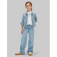Calvin Klein Jeans 'Wide Leg' blauw denim
