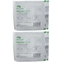 Mölnlycke Mepitel One Wondcontactlaag 6x7cm 2x5 St Compressen