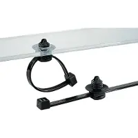 Hellermanntyton 150-31097 T30LFT6LG-PA66HS/PA66HIRHS-BK Kabelbinder 200 mm 3.50 mm Zwart Met spreidanker 500 stuk(s)