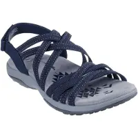 SKECHERS Reggae Slim - Zomeruitstap Polyester Dames Navy Sandalen