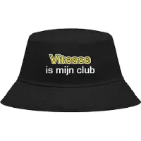 Nilton Buckethoed met tekst: Vitesse is mijn club.