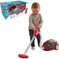 Dirt Devil Speelgoed Stofzuiger met Slang - met Geluidseffecten en Wervelende Deeltjes - Draadloos Schoonmaak Speelgoed Jongens en Meisjes vanaf 3 Jaar - 88 x 15 x 12.5 cm - Rood/Grijs