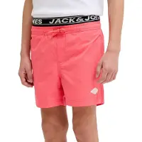 Jack & Jones JUNIOR zwemshort koraalroze Jongens Polyester Effen - maat 128