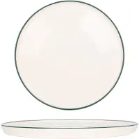 RINART Dessertbord green edge porselein 24 cm set van 6