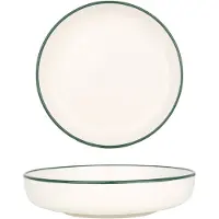RINART Diepbord green edge porselein 17 cm (410cc) set van 6