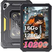 Cubot Robuuste Tablet - TAB Kingkong Mini - Gemini AI - 16GB RAM 128GB ROM - 8,68 inch - Android 15 - 10200 mAh - Dual SIM 4G - IP68/IP69 K - Widevine L1 - GPS - Zwart