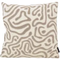 NOVÉE Sierkussen chenille flow crème | 45 x 45 cm | velvet/polyester