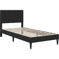 vidaXL Bedframe met hoofdeinde Zwart 80 x 200 cm Fluweel