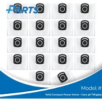 Plus.Parts Tefal Compact Power Home + Care 3A TW3969 Stofzakken (18 Stuks, alternatief voor ZR200540)