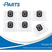 Plus.Parts Tefal Silence Force Compact 4A Animal Care TW6383 Stofzakken (6 Stuks, alternatief voor ZR200540)