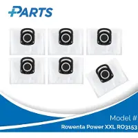 Plus.Parts Rowenta Power XXL RO3153 Stofzakken (6 Stuks, alternatief voor ZR200540)