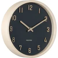 Karlsson Klok Nervadura Small Black Light Wood