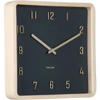 Karlsson Klok Nervadura Square Black Light Wood