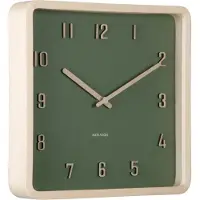 Karlsson Klok Nervadura Square Dark Green Light Wood