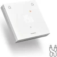 Netatmo Slimme Thermostaat ORIGINAL – Bedrade Smart Thermostaat – App Bediening, Energiebesparing & Verbruiksinzicht – Matter Compatibel – Werkt met Apple Home, Google Home, Alexa – Wit
