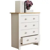 VCM Houten ladekast | dressoir met lades | Afmetingen ca. H. 95 x B. 79 x D. 40 cm - Balusa XL