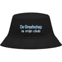 Nilton Buckethoed met tekst: De Graafschap is mijn club.