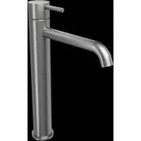 Blaufoss Round 2.0 EcoStart verhoogde wastafelkraan Brushed GunMetal