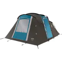 Coleman Vespucci 4 Tent - 4 Persoons tunneltent – UV Guard SPF50 zonbescherming – Ventilatie – Geïntegreerd grondzeil - Grijs/blauw