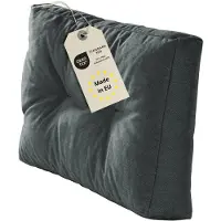 Bodyprotect zijleuning voor pallets - palletkussen 60x40 cm - palletkussens buiten & binnen - te gebruiken als armleuning, zijdeel of pallet zijkussen - Made in EU - 60 x 40 cm - donkergrijs