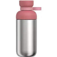 Mepal Waterfles roestvrij staal Vita - 500 ml - 2 openingen voor extra drinkgemak - Drinkfles RVS - Vivid mauve