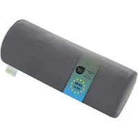 Bodyprotect nekrol - nekkussen 15x40 cm - hoes van zachte micropluche - als orthopedisch hoofdkussen, neksteun of kussenrol - Made in EU - 15 x 40 cm - grijs