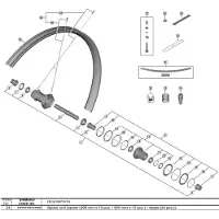 Shimano 300 Mm Wh-m9200-tl-r12-b-29 Ewhspokey000b Spaken En Tepels Kit 24 Eenheden