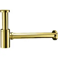 Alvoro Aura Designsifon - Geborsteld Messing PVD - 5404024125704 - Wastafels, Sifons