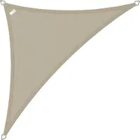 Buitenkado schaduwdoek driehoek 3x3x3m - HDPE/RVS - taupe