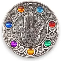 BERK Zeven Chakra Hamsa Wierookhouder 11,5 cm