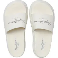 Pepe Jeans Dames Bella Log Sandalen wit (40), 1 tot 3 cm, Geen, Casual PLS700001