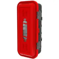 Lalizas Portable Fire Extinguisher Cabinet Rood