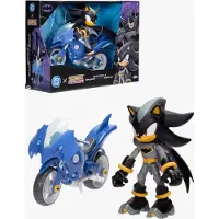 Sonic & DC Shadow 13 cm met Batcycle blauw