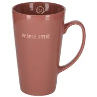 Jens Living - Shiny Mok XL - Terra - SIP SMILE REPEAT - Keramiek - 550 ml