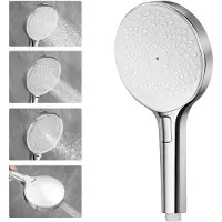 Auralum Max Douchekop - Regendouche - 4 Sproeistanden - Hoge Druk - Handdouche - Waterbesparende - Chrome