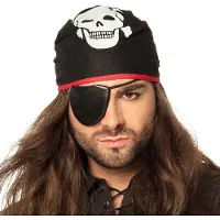 Boland piraat bandana met ooglap