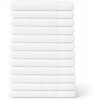 Saphira FRESH Handdoeken – 30x50 cm – Set van 12 – Wit – 100% Katoen – Ultra Zacht – Hoog Absorptievermogen – Sneldrogend – Hotelkwaliteit