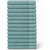 Saphira FRESH Handdoeken – 50x100 cm – Set van 12 – Groen – 100% Katoen – Ultra Zacht – Hoog Absorptievermogen – Sneldrogend – Hotelkwaliteit