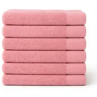 Saphira FRESH Handdoeken – 50x100 cm – Set van 6 – Roze – 100% Katoen – Ultra Zacht – Hoog Absorptievermogen – Sneldrogend – Hotelkwaliteit