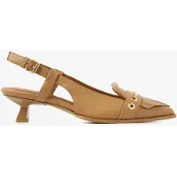 Via vai Lea Katie Slingbacks Dames - Leer - Beige - Maat 38