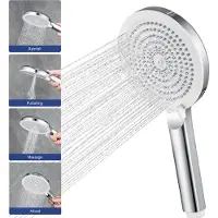 Auralum Max Douchekop - Regendouche - 4 Sproeistanden - Hoge Druk - Betere Huid - Handdouche - Luxe Moderne Handdouche - Chrome