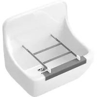 Villeroy & Boch O.Novo uitstortgootsteen keramiek met stootrand alpine wit