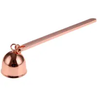 Sanorum 1 stuk - Kaarsendover - Roestvrij staal - Dooft kaarsen veilig - Ontwerp met lange steel - Ideaal voor kaarsenliefhebbers - Elegant cadeau - Klokvormig ontwerp - Roségoud