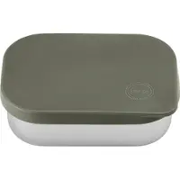 Aya & Ida AYA&IDA - Lunch Box - opbergdoos - meenemen - brood - lunch - salade - RVS - siliconen deksel - 900ml - TROPICAL GREEN