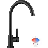 Auralum Max Keukenkraan - Hoog Chroom Uitloop - 360° Draaibare - Spoel Mixer met Uitneembare Schuimer - Keuken Spoelkraan - Koud en Heet Water