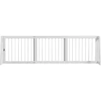 PawHut Huisdierenhek Hout 71-190L x 38,5B x 56H cm Wit