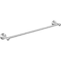 Auralum Max Stainless Handdoekrek - Klassieke - Handdoekhouder Badkamer - 62.5 cm - RVS - 2 Handdoeken -Boren - Hangend - Zilver