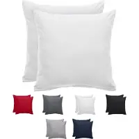 Komfortec Set van 2 Premium Kussenslopen 80x80 cm - Superzachte Kussenhoes - 100% Microvezel - 90g/m²- Wit