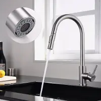 CECIPA MAX Lonheo max keukenkraan met uittrekbare uitloop - Keukenmengkraan - Handdouche - Mengkraan - 2 straalsoorten - Chroom
